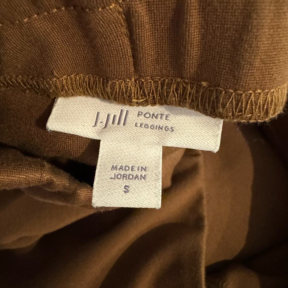 J. Jill Pants Women's Size Small Brown Ponte Leggings Pull On High Rise - Picture 5 of 9